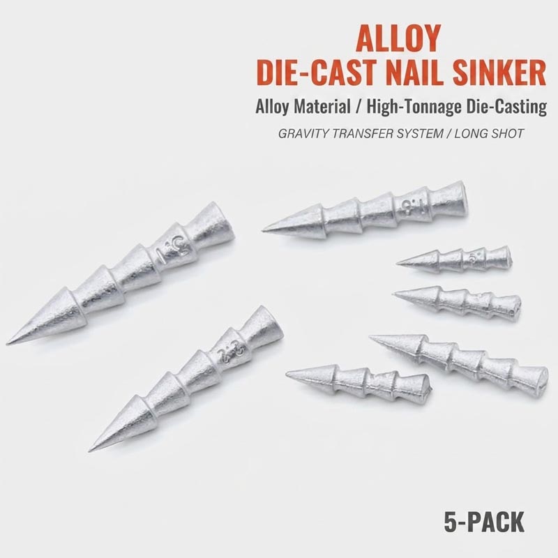 Bass Fishing Lure - Loodvrije legeringsnagelzinkers voor Neko & Wacky