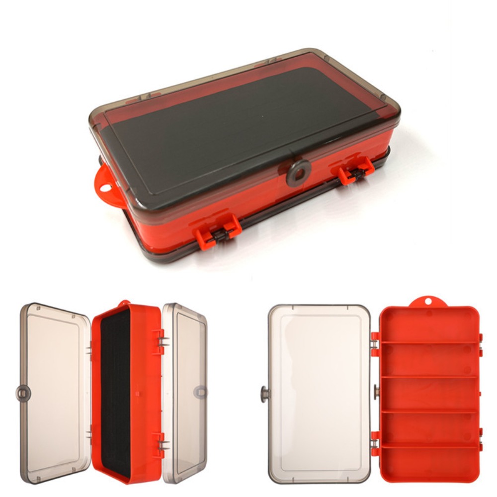 Jig Head Lure - Multifunctionele visgereidoos Dubbelzijdig sponskussen Kunstaas Container