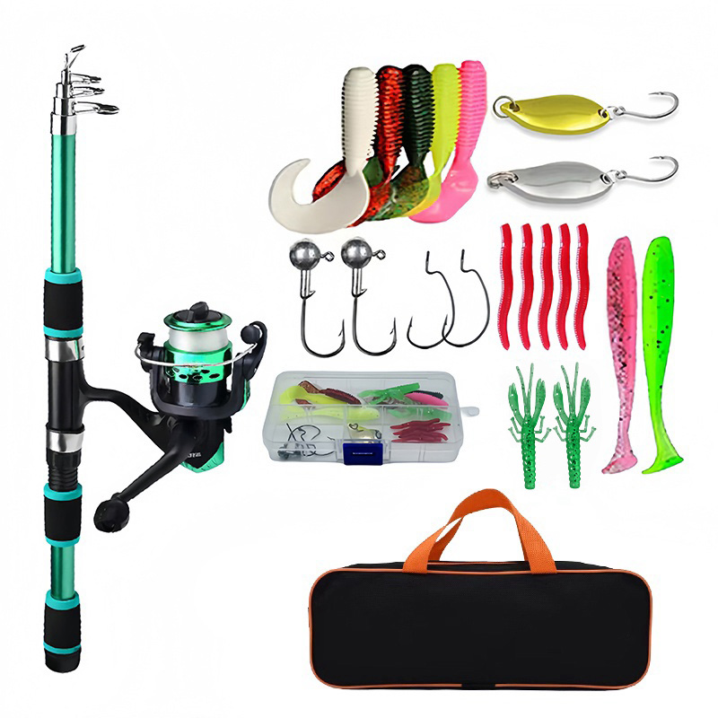 Fishing Equipment Online - Vispoolset Volledige kits met telescopische hengel