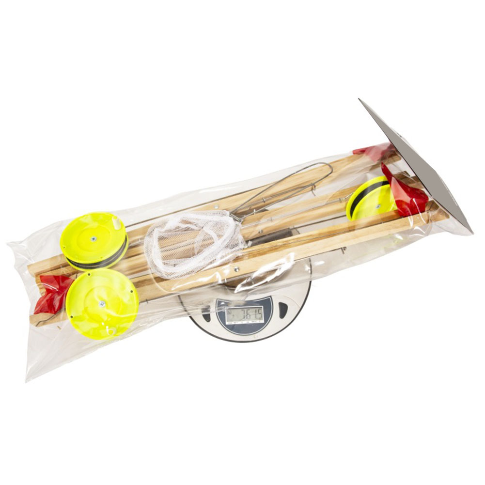 Ice Fishing Tip Up - 3 stuks houten ijsvlaggen voor buitenwintervissen