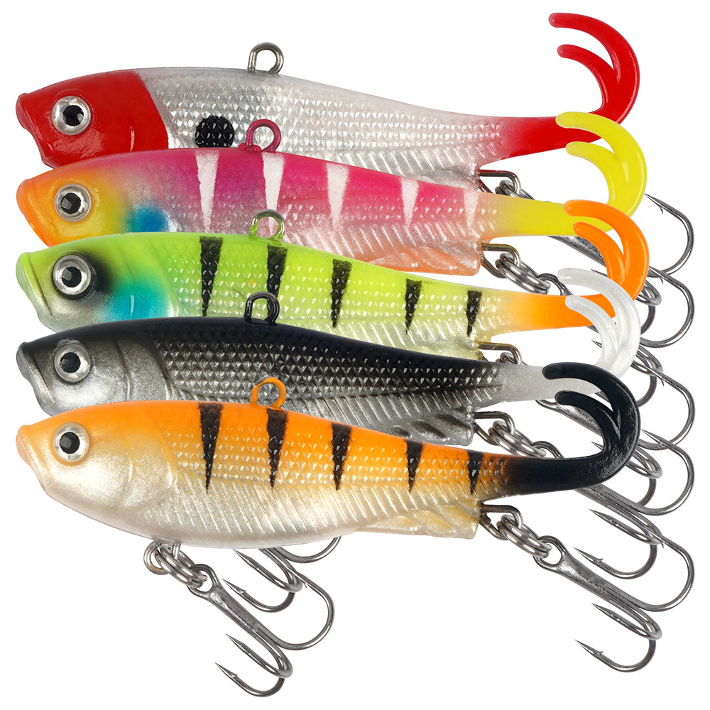 Jig Head Lure - 5 Stuks Voorgemonteerd Jig Head Wobbler