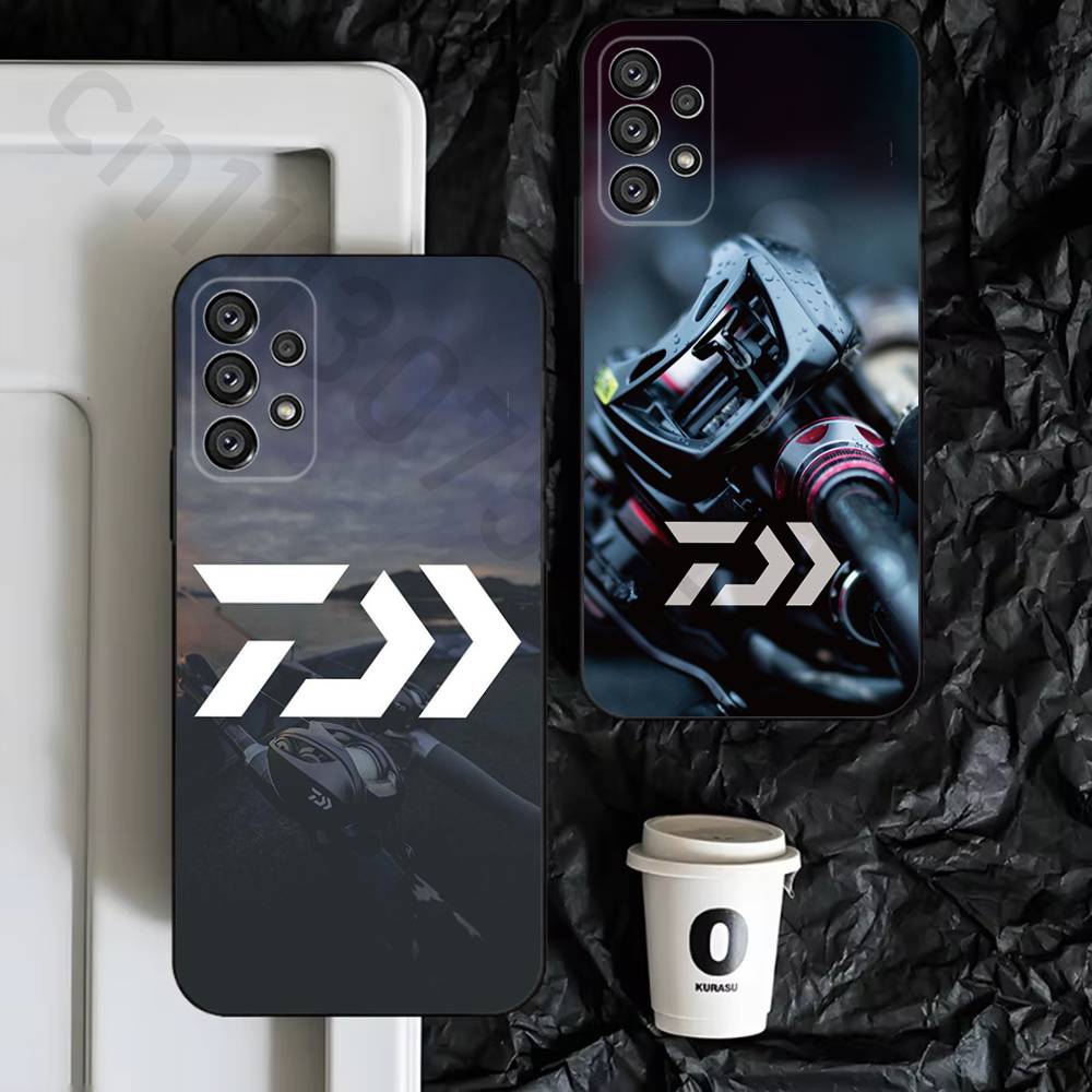 Fishing Equipment Logos - D-Daiwa Visuitrusting Telefoonhoesje voor Samsung S9,S10,S20,S10,S21,S25,S24,S23,Ultra,FE,Plus,Lite,