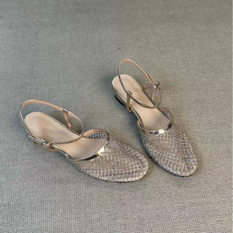 Fishing Net - Franse strass steentjes mooie holle wedge