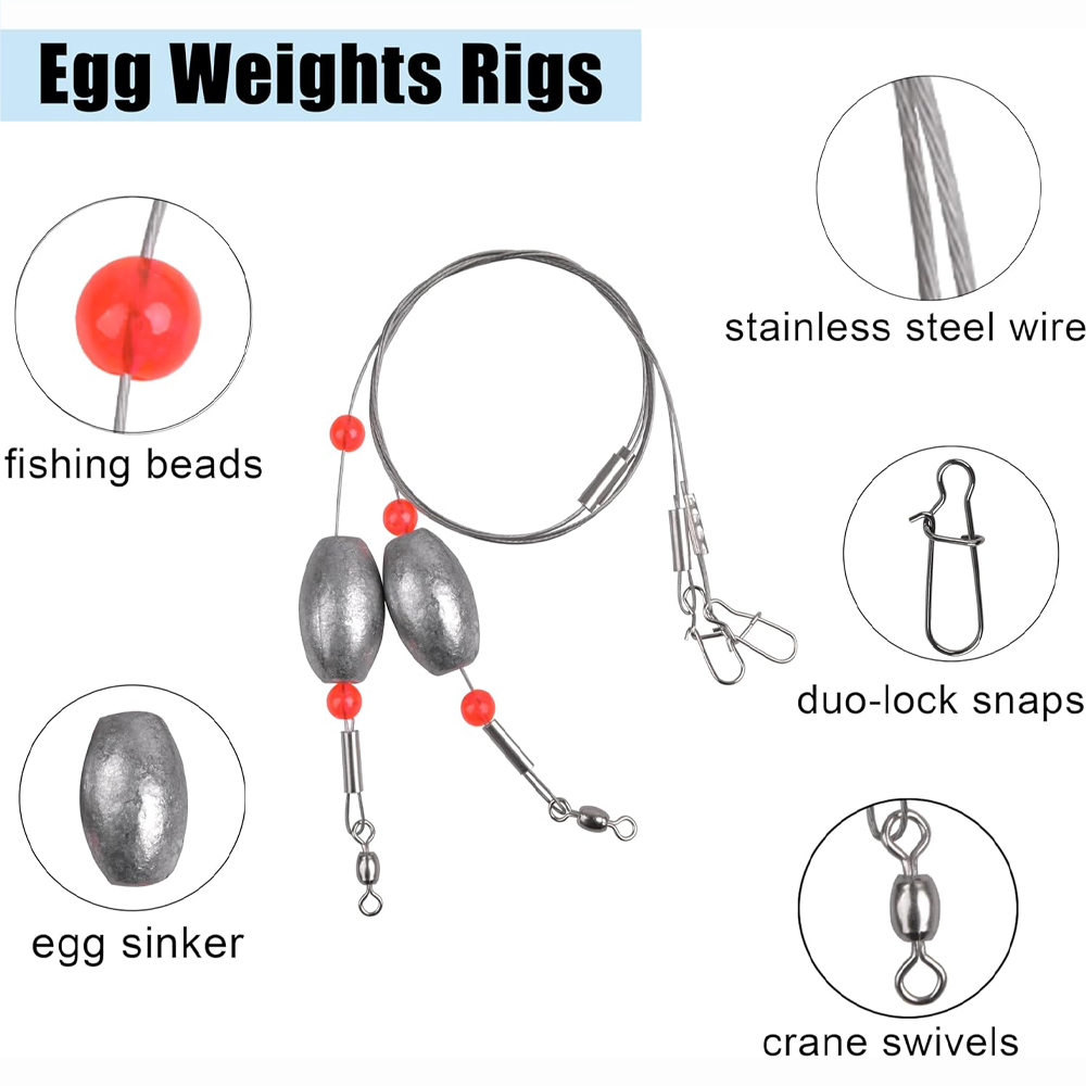 2 Stuks Vissen Ei Sinker Gewic - Fishing Equipment Shop recensie en prijs