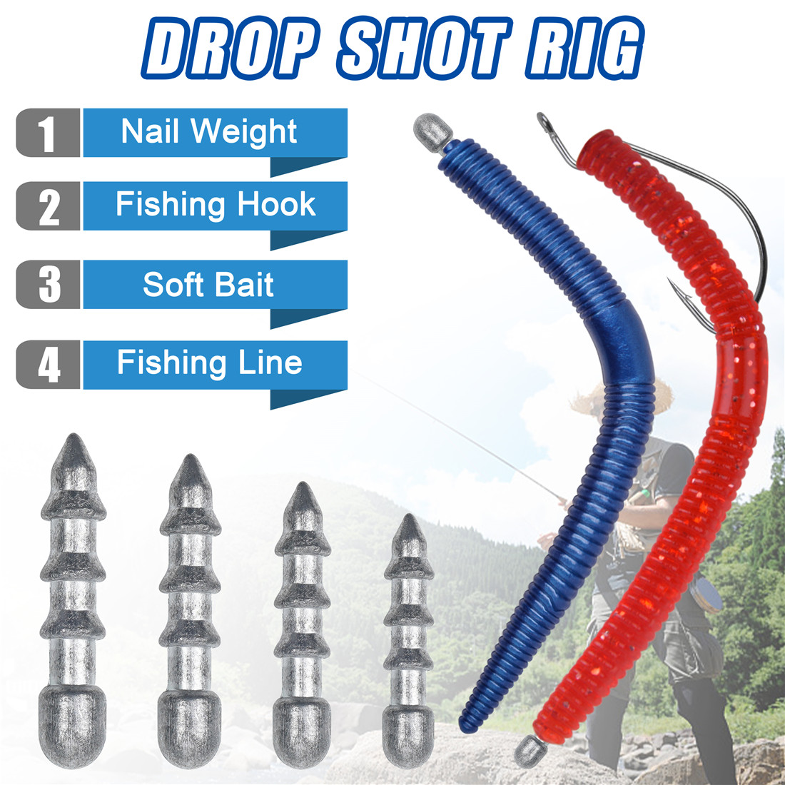 20 stks Nail gewichten zinkloo - Bass Fishing Lure recensie en prijs