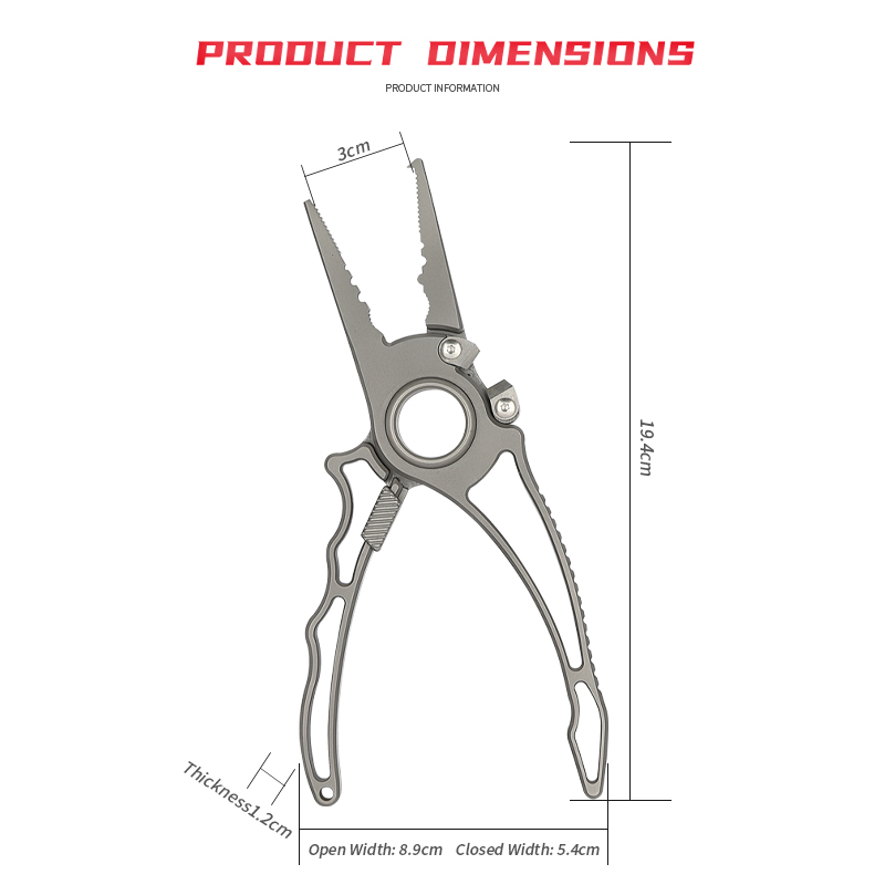 Hoogwaardige titanium visplier - Fishing Equipment Logos recensie en prijs