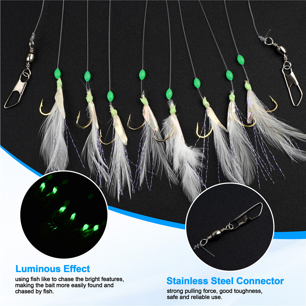 24 Stuks = 3 Packs 8 in 1 Veer - Fishing Equipment Shop recensie en prijs