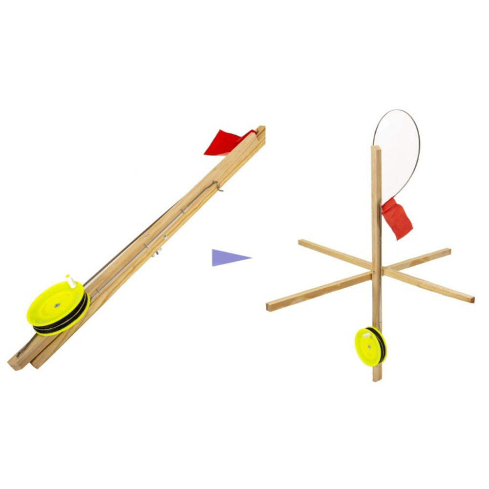 3 stuks houten ijsvlaggen voor - Ice Fishing Tip Up recensie en prijs