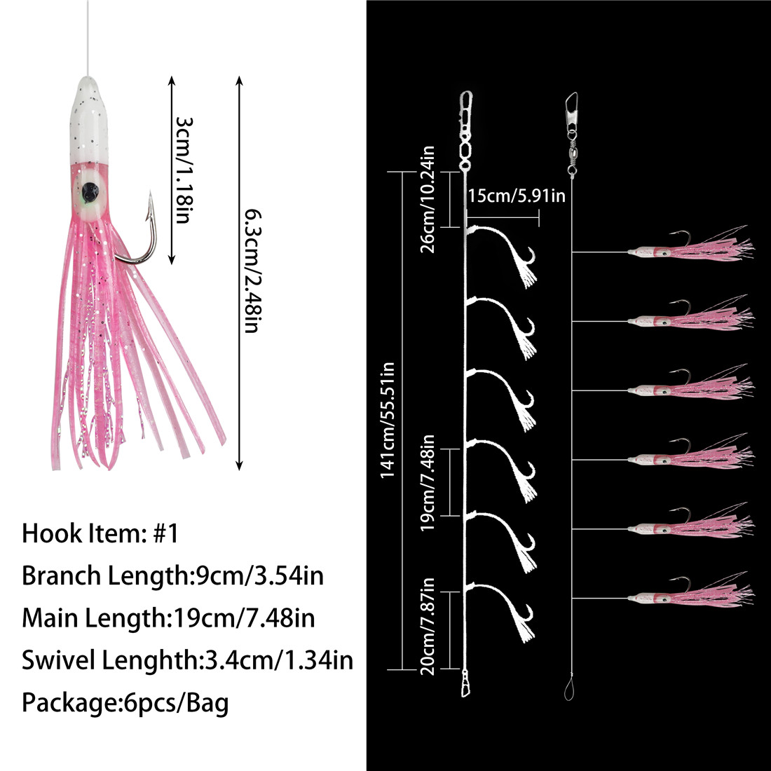 6Packs String Vissershaken 6-i - Fishing Equipment Shop recensie en prijs