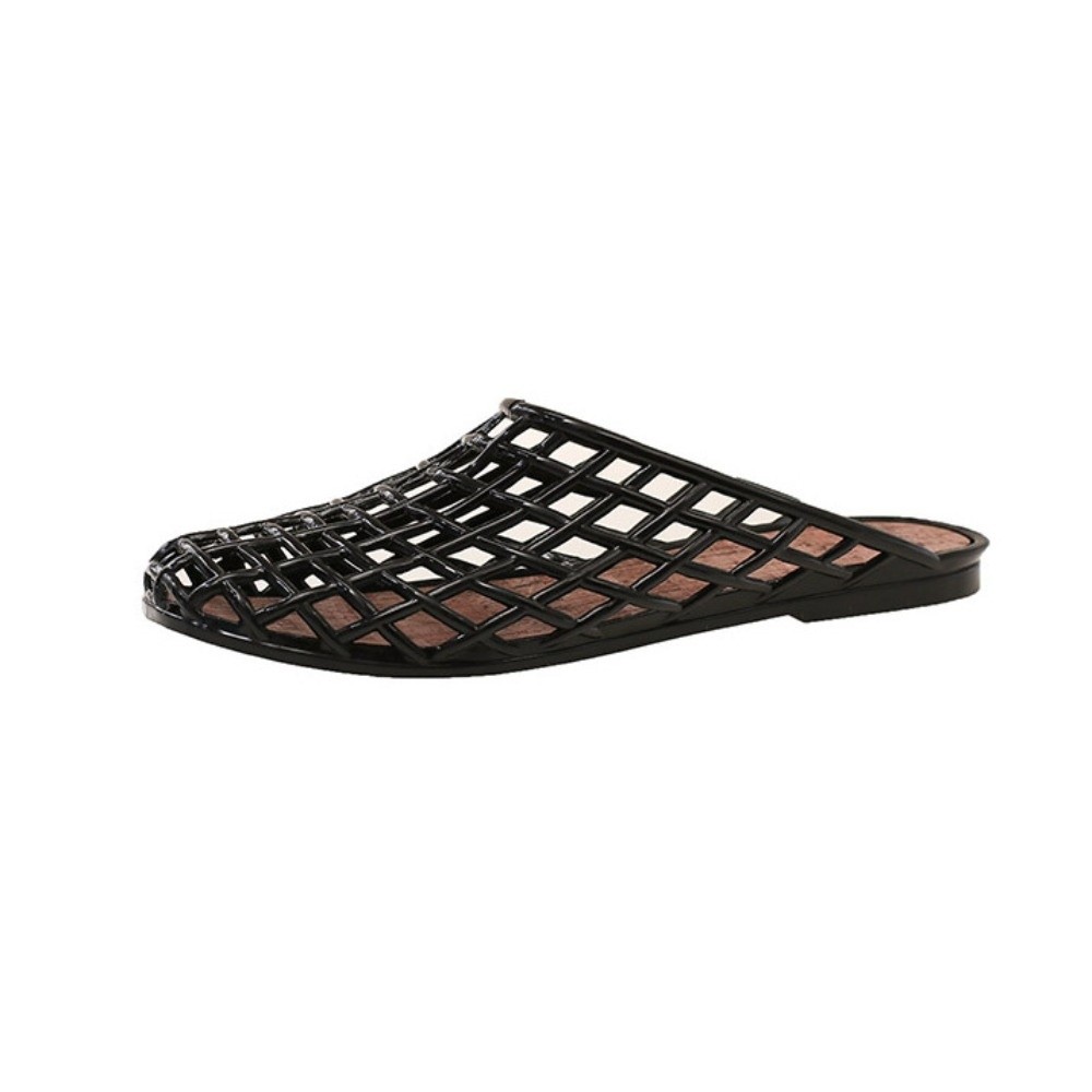 Ronde Teen PVC Kristal Slipper - Fishing Net recensie en prijs