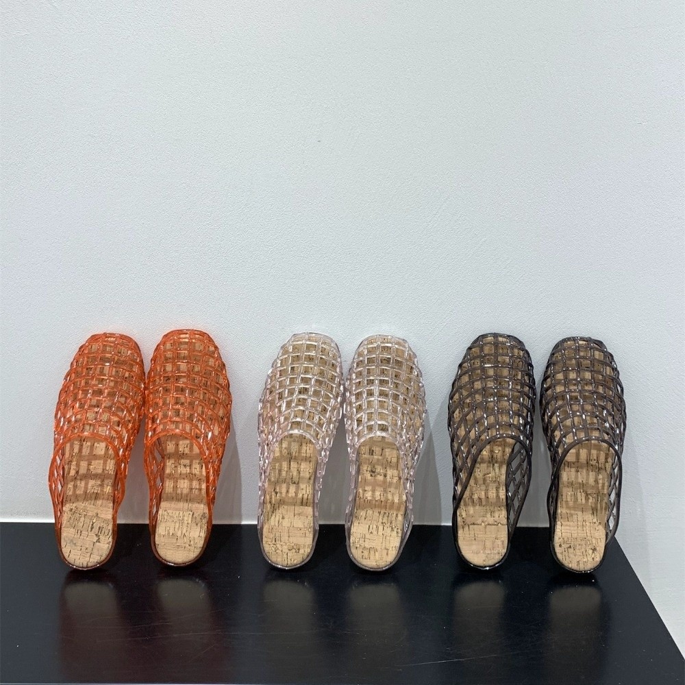 Ronde Teen PVC Kristal Slipper - Fishing Net recensie en prijs