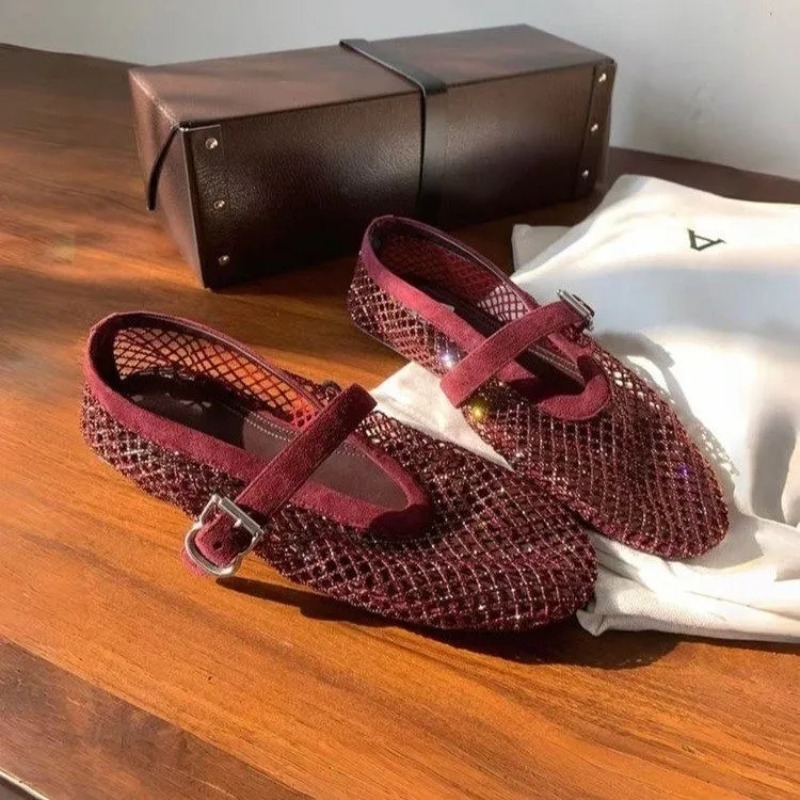 Holle strass Baotou sandalen d - Fishing Net recensie en prijs
