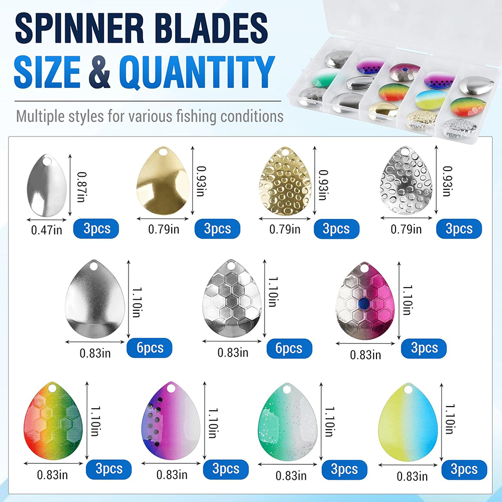 39-delige visserij spinnerblad - Fishing Equipment Shop recensie en prijs