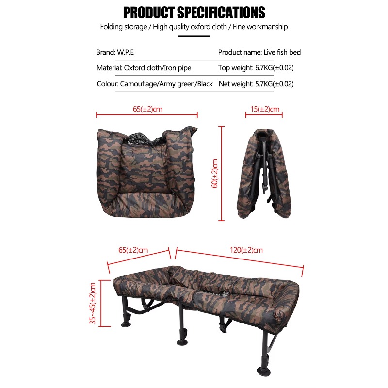 Oxford-doek stalen buis 120cm  - Fishing Equipment Us recensie en prijs