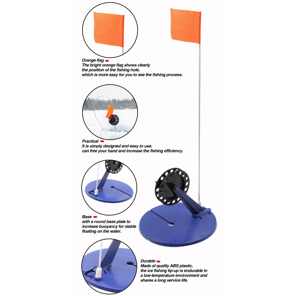 1PC automatisch ijsvisplatform - Ice Fishing Tip Up recensie en prijs